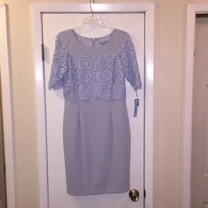 Antonio Melani sterling blue lace dress